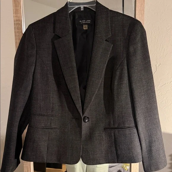Black Label Women's Charcoal Blazer - Picture 1 of 5
